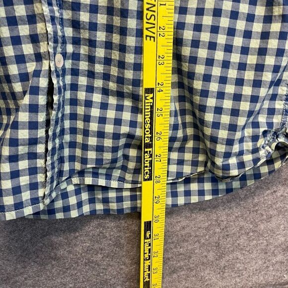 BODEN Shirt Men's Large Blue Green Check Long Sleeve Button Down Collared Work - Picture 7 of 16